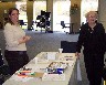 Registration table and welcoming committee